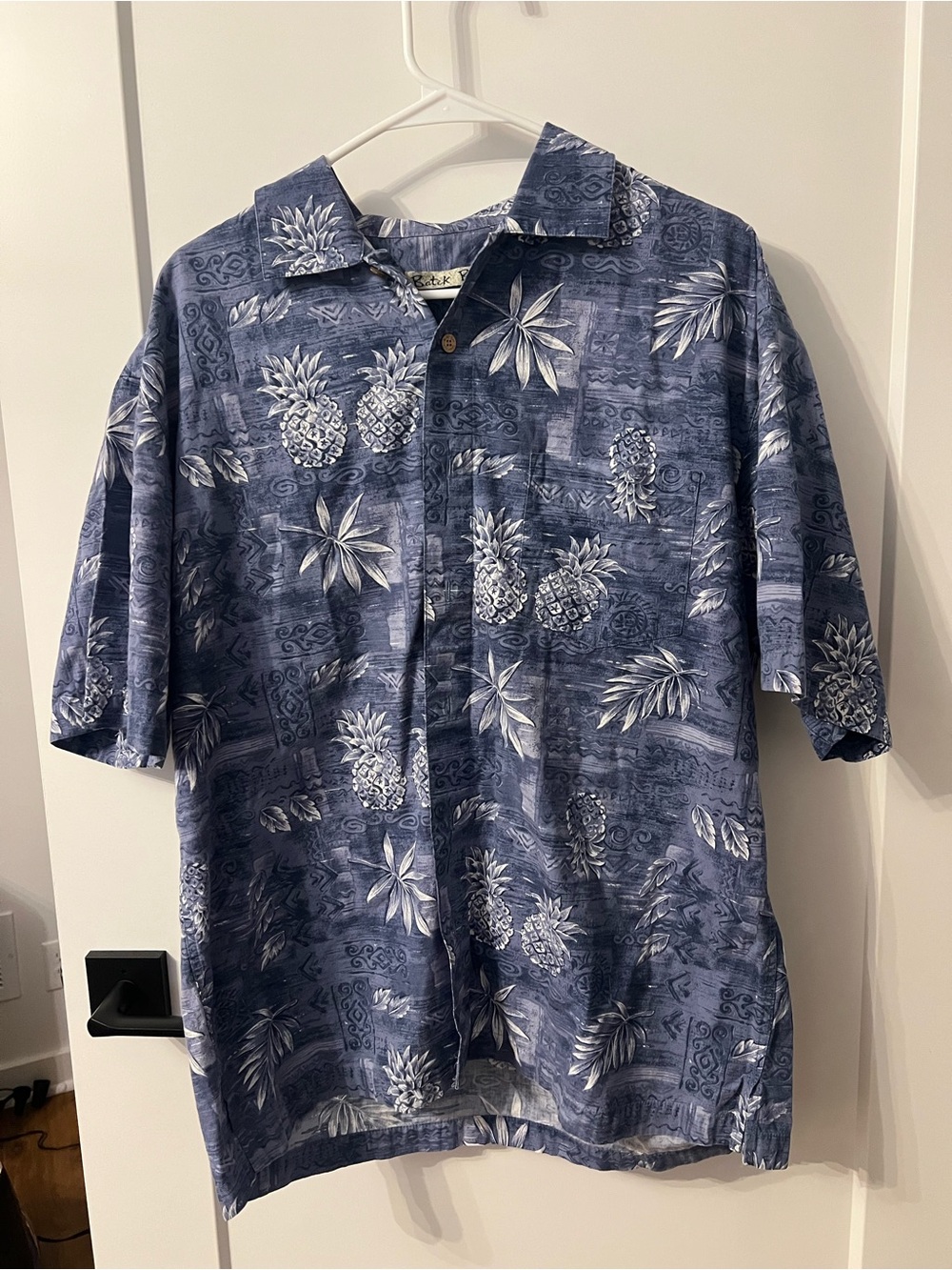 Blue & white Batik Bay Hawaiian shirt